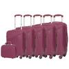 Maleta de Viaje Multicompartimento ABS Transfronteriza Regalo Viaje Caja con Contraseña Impermeable Ruedas Universales Trolley Expandible