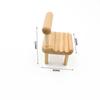 Soporte de taburete de madera maciza para teléfono móvil, mini taburete creativo, soporte para teléfono móvil, soporte perezoso ajustable para teléfono móvil
