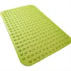 Alfombrilla de ducha de silicona engrosada, antideslizante, con características de masaje y secado rápido, adecuada para baños y aseos, con un diseño de masaje de pies