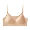 Nueva Base Líquida Espalda Descubierta Hermosa Espalda Fruncido Strapless Ropa Interior Adelgazante Sujetador con Escote en U Espalda Hermosa Ropa Interior Sin Costuras