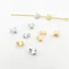 Cuentas Espaciadoras con Forma de Mariposa de Doble Corte Chapadas en Oro Cobre Conservador del Color Materiales para Pulsera de Cuentas DIY, Collar, Pendientes
