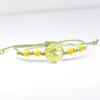Pulsera de cristal con gema de tiempo flor real flor de encaje natural flor seca joyería de mano tejida suministro para puesto de mercado nocturno