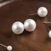 Brincos de Pérola Stud Europeus e Americanos Transfronteiriços de Luxo Leve com Agulha de Aço Acessórios para Piercing para Mulheres, Estilo de Nicho de Alta Qualidade Brincos de Joias para Atacado