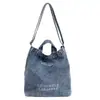 Bolso Cruzado 2026 para Mujer, Gran Capacidad de Tela de Mezclilla, Adecuado para Estudiantes Universitarios, Viajes Diarios, Estilo Casual, Bolso de Mano Suave