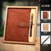 Caja de Regalo para Cuaderno de Negocios de Fábrica Set Personalizado con Logo Regalo Corporativo Oficina Cuaderno de Notas Diario A5