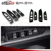 Adecuado para 17 Modelos de Mazda Cx-5 Modificación, Decoración de Elevación de Vidrio, Piezas de Modificación de Acero Inoxidable para el Interior del Coche