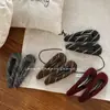 Pinza para el pelo de tejido de lana sarga estilo nuevo 2026 coreana, Pinza de moda y de alta gama para flequillo, Pinza lateral, Accesorio para el pelo infantil
