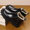 Inverno Novo Masculino Couro Genuíno Lã Quente Algodão Sapatos Esportes ao Ar Livre e Lazer Antiderrapante Pelo Integrado Casual de Negócios