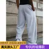Calça esportiva casual masculina popular da TK para primavera e outono, tamanho europeu da Amazon, corte reto folgado, calça esportiva versátil de malha