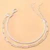 Pulseira Dupla Camada Estilo Japonês-Coreano Pulseira Brilhante Simples Elegante Feminina Nicho Empilhada Pulseira Gipsofila