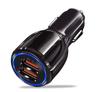 Cargador Cabezal de Carga Rápida Adaptador de Corriente Qc3.0 Encendedor de Cigarrillos Carga Rápida de Doble Protocolo Teléfono Móvil para Coche Carga Rápida para Coche