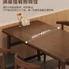 Mesa de Comedor para el Hogar Simple Pequeño Apartamento Sala de Estar Mesa para Comer Restaurante Catering Tienda de Fideos Restaurante de Comida Rápida Juego de Mesa y Sillas Comercial