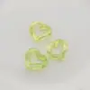 Anel de abertura de corrente combinada em forma de coração de amor banhado em cor acrílica Fivela Chaveiro DIY Acessórios para bolsa Pingente