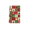 Paño de cocina navideño transfronterizo europeo y americano gofrado navideño de cocina absorbente paño de té multifuncional paño de limpieza para lavar platos