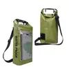 Bolsa impermeable Amazon al por mayor 2L5L bolsa diagonal para exteriores 2 en 1 bolsa impermeable para teléfono móvil bolsa impermeable de natación de PVC