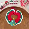 Gato Cão de Estimação Floco de Neve de Natal Coleira Chapéu de Lã Feito à Mão Traje Vestido para Cachorro Teddy Atacado