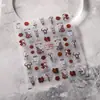 Pegatinas para Uñas con Gato Lindo en Relieve de Hierro Mn-376 Estilo Lindo Dibujos Animados Animales Suaves Lindos Serie de Colaboración Mn