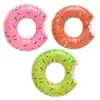 Boia de Natação para Piscina e Mar Adulto e Infantil Formato de Rosca Inflável PVC Boia Salva-Vidas Anel Flutuante Anel Inflável para Braço