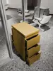 Mostrador de Herramientas para Barbería, Gabinete de Acero Inoxidable de Doble Cara para Salón de Peluquería, Almacenamiento con Cajones y Estante para Secadoras