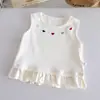 Colete Simples Estilo Coreano para Meninas 26 Nova Tendência de Verão Camiseta sem Mangas para Bebês Top Versátil Casual para Usar por Cima 3