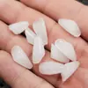 Colgante de jade Hetian flor de magnolia accesorios diy flor de magnolia de medio agujero accesorios para pendientes colgante de jade blanco