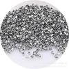 Cuentas de tubo de vidrio galvanizado de 1,5 mm rellenas de plata, hechas a mano, para ropa, accesorios de bordado cosidos a mano, material para horquillas antiguas