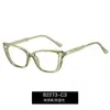 82273 Armazón de Gafas Clásico Negro Grueso para Mujer, Luz Azul Anti-Azul, Cara Grande, Cara Llana, Se Puede Combinar con Miopía Lentes Transparentes Venta al por Mayor