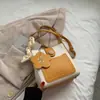 Bolsa de Ombro Versátil e Fashion 2025 Nova Moda Bolsa Transversal Cor Contrastante Bolsa Quadrada Pequena Bolsas Mini Bolsa Pequena