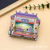 Imanes de Refrigerador Luminosos de Madera Tridimensional Personalizados, Atracciones Turísticas Culturales y Creativas de la Ciudad, Souvenirs Turísticos Especiales, Imanes de Refrigerador de Ciudad