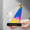 Troféu de Cristal Criativo de Alta Qualidade Personalizado Reunião Anual da Empresa Prêmio de Funcionário Destaque Troféu de Recompensa de Vendas