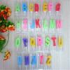 Vela con letras de cumpleaños, creativa y romántica, 26 letras, decoración para tartas, A-Z, inglés, repostería, amor, enchufable, venta al por mayor