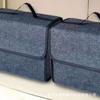 Caja de Almacenamiento para Coche de Fieltro Hecha en Casa de Gran Capacidad Plegable Bolsa de Velcro para Almacenamiento de Coche para Maletero