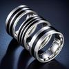 Titânio Steel Ring Masculino Hip Hop Nicho Trendy High-end Sense High-end ins Estilo Non-fading Pulseira de joias de aço inoxidável