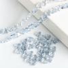 Novo 8MM cruz buraco pêssego coração cristal amor pingente pulseira colar faça você mesmo em forma de coração vidro contas jóias acessórios