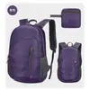 Mochila plegable portátil ultraligera, bolsa de piel personalizada para viajes y deportes al aire libre, mochila de regalo promocional con impresión de logotipo