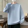 Nueva sudadera de otoño de talla grande, holgada, con cuello redondo, para hombres y adolescentes, top pullover de manga larga de moda estilo Hong Kong para primavera y otoño