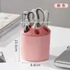 Porta-canetas DIY de grande capacidade com cinco compartimentos atacado criativo minimalista caixa de armazenamento de porta-canetas para material de escritório mesa de estudante