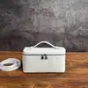 Nova Bolsa Caixinha Lp em Couro Genuíno com Padrão de Avestruz, Bolsa Lancheira, Bolsa de Maquiagem, Bolsa de Mão, Bolsa de Ombro, Bolsa Transversal para Mulheres