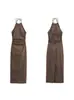 Para Vestido Aliexpress Transfronterizo Ropa de Mujer Estilo Europeo y Americano Verano Nuevo Accesorios Casuales Cuello Halter Falda Larga Midi