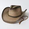 Sombrero de Paja de Nuevo Estilo Transfronterizo Estilo Vacacional para Uso en Verano al Aire Libre en la Playa y la Costa, Sombrero de Mezclilla Tejido Hueco para Proteger del Sol