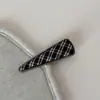 Tecido Xadrez Britânico Clipe Inferior de Metal Grampo de Cabelo Geométrico Moda Simples Clipe para Franja Clipe Lateral Acessórios de Cabelo Novo Estilo