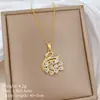 [Acero de Titanio] Cobre Microincrustado Lujo Accesible Estilo Moda Elegante Sofisticado Hermoso Collar de Diamantes Completos Cadena Versátil para Clavícula de Mujer Acero de Titanio