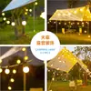 Linterna Solar Impermeable para Camping al Aire Libre Cadena Luz de Atmósfera Bola Grande Luz Intermitente Cortina del Cielo de la Tienda Luz Decorativa para Patio de Boda