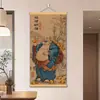 Nova pintura de parede estilo chinês: "Lar Feliz, Terra Abençoada." Impressão de alta definição para sala de estar, escritório, sala de estudos ou hall de entrada