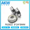 Fabricante de Cixi Rodamiento Miniatura F628Zz 8*24*8mm Rodamiento con Brida con Anillo de Retención