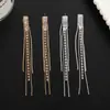 Pendientes de borla con circonita de strass nuevos de fábrica, personalidad simple y exquisita, pendientes de temperamento para el escenario, venta al por mayor E835