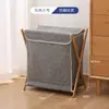 Cesta de ropa sucia, cesta de lavandería grande plegable para baño, cesta de almacenamiento de ropa sucia para el hogar de tela, transfronterizo