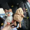 Decoración Interior de Coche Muñeco de Pingüino Cacahuete Anti-Estrangulamiento Popular Lindo Almohadilla para Hombro de Cinturón de Seguridad de Coche Decoración