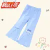 Leggings Nuevos para Niñas Primavera y Otoño Casual Versátil Cómodos Dibujos Animados Moda para Niñas Pantalones Acampanados Tendencia