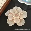 Acessórios de Joias com Strass de Camélia Transfronteiriços Flores Tridimensionais de Sapato de Camada Dupla Acessórios para Roupas Acessórios de Broche para Headwear DIY
